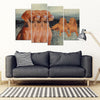 Vizsla Dog Print-5 Piece Framed Canvas- Free Shipping