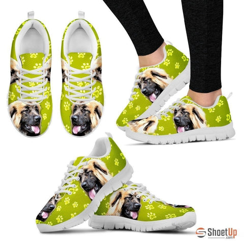 Leonberger Dog Print (Black/White) Running Shoes For Women-Free Shipping