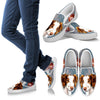 Brittany Dog Print Slip Ons For Women-Express Shipping