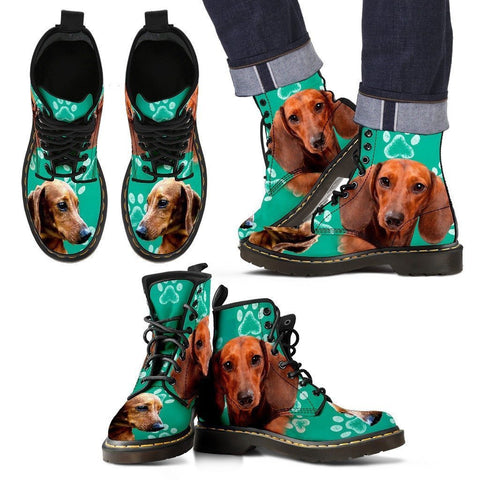 Paws Print Dachshund Boots For Men-Limited Edition-Express Shipping