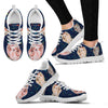 Cute Yorkshire Terrier blue Print Running Shoes For Women-Free Shipping