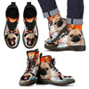 Pug Print Boots For Men-Express Shipping