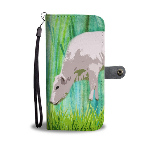 Amazing Chianina Cattle (Cow) Print Wallet Case-Free Shipping