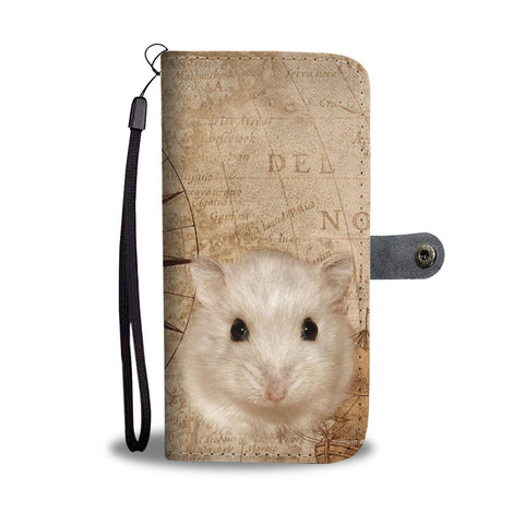 Cute Campbell's Dwarf Hamster Print Wallet Case-Free Shipping