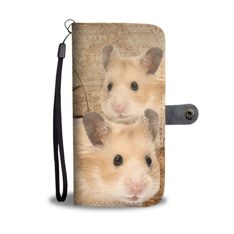 Amazing Golden Hamster Print Wallet Case-Free Shipping