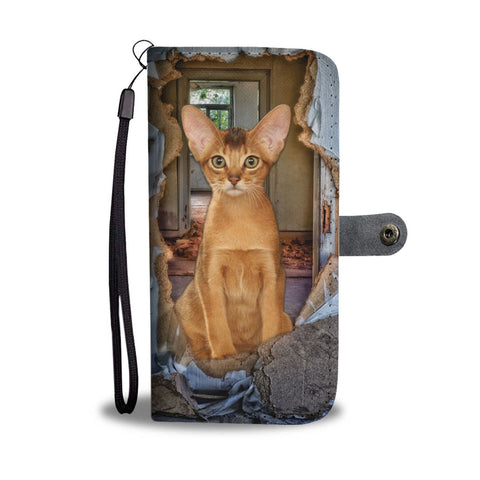 Abyssinian Cat 3D Print Wallet Case-Free Shipping