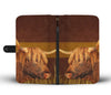 Highland Cattle (Cow) Print Wallet Case-Free Shipping