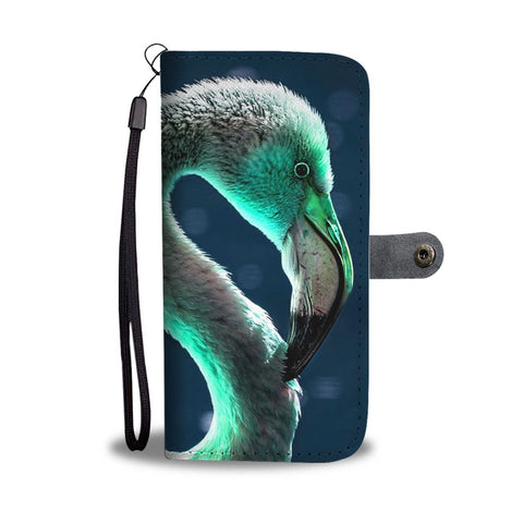 Lovely Swan Bird Print Wallet Case-Free Shipping