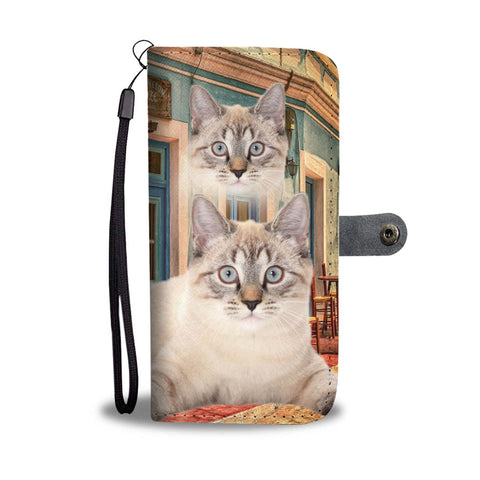 Lovely American Bobtail Cat Print Wallet Case-Free Shipping