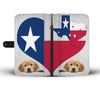 Amazing Golden Retriever heart Print Wallet Case-Free Shipping-TX State