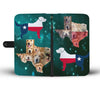 Golden Retriever In Lots Print Wallet Case-Free Shipping-TX State
