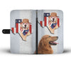Amazing Golden Retriever Print Wallet Case-Free Shipping-TX State