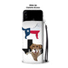 Golden Retriever Dog TX Love Print Wallet Case-Free Shipping-TX State