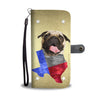 Pug Print Wallet Case- Free Shipping-TX State
