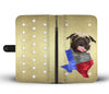 Pug Print Wallet Case- Free Shipping-TX State