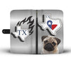 Pug Print Wallet Case-Free Shipping-TX State