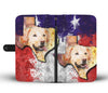 Labrador Dog Watercolor Art Print Wallet Case-Free Shipping-TX State