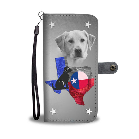Cute Labrador Retriever Print Wallet Case- Free Shipping-TX State