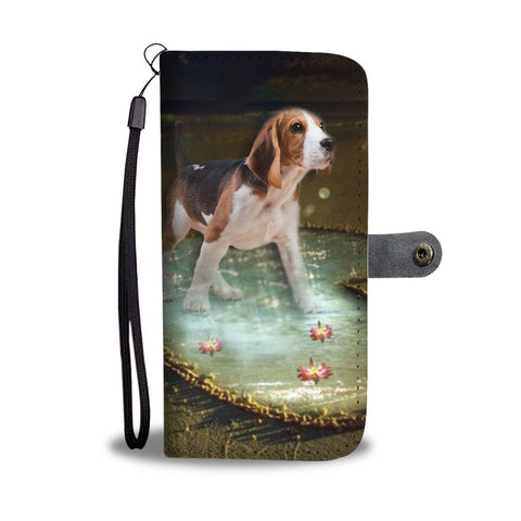Beagle heart Print Wallet Case-Free Shipping-TX State
