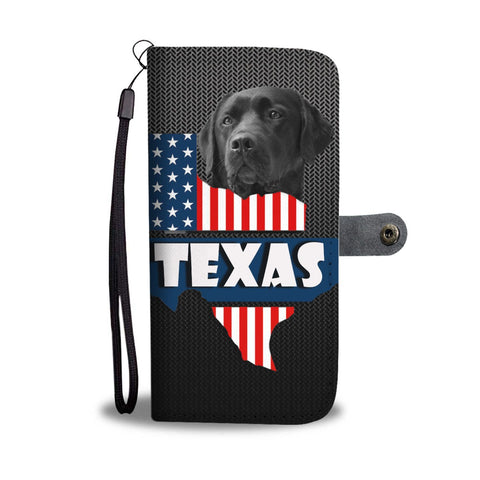 Amazing Black Labrador Retriever Dog Print Wallet Case-Free Shipping-TX State