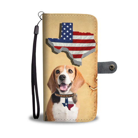 Amazing Beagle Print Wallet Case-Free Shipping-TX State