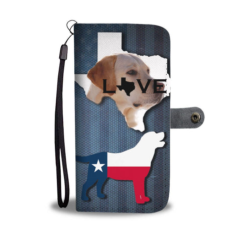 Amazing Labrador Retriever Dog Love Print Wallet Case-Free Shipping-TX State