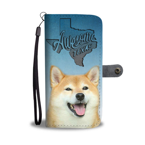 Shiba Inu Dog Print Wallet Case-Free Shipping-TX State