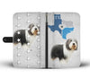 Bearded Collie Print Wallet Case-Free Shipping-TX State