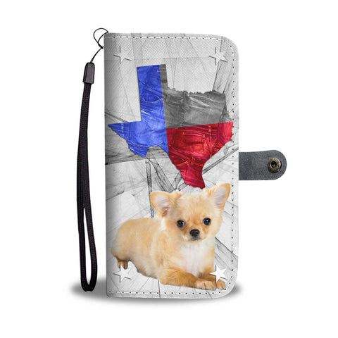 Cute Chihuahua Print Wallet Case- Free Shipping-TX State