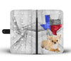 Cute Chihuahua Print Wallet Case- Free Shipping-TX State