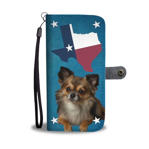 Lovely Chihuahua Print Wallet Case- Free Shipping-TX State