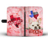 Cute French Bulldog Print Wallet Case-Free Shipping- TX State