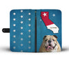 Bulldog Print Wallet Case-Free Shipping-CA State