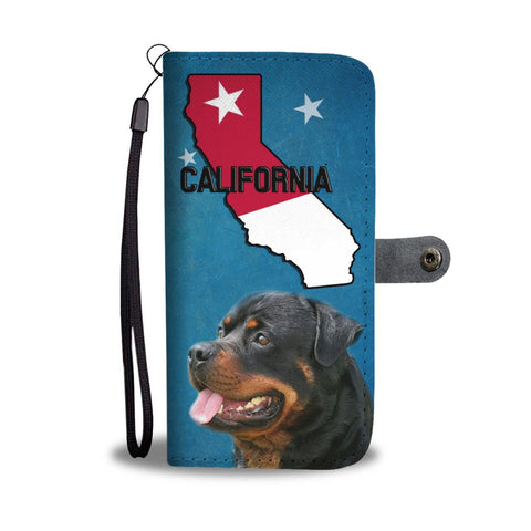 Rottweiler Print Wallet Case-Free Shipping-CA State