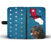 Rottweiler Print Wallet Case-Free Shipping-CA State