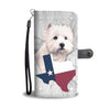 West Highland White Terrier Print Wallet Case-Free Shipping-TX State