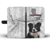 Border Collie Print Wallet Case-Free Shipping-CA State
