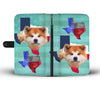Lovely Akita Dog Print Wallet Case-Free Shipping-TX State