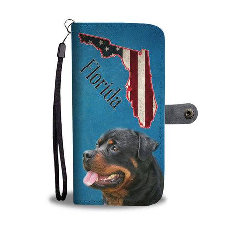 Rottweiler Print Wallet Case-Free Shipping-FL State