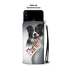 Border Collie Print Wallet Case-Free Shipping-FL State