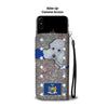 Cute Poodle Dog Print Wallet Case-Free Shipping-NY State