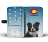Border Collie Print Wallet Case-Free Shipping-CO State