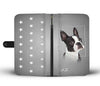 Cute Boston Terrier Print Wallet Case- Free Shipping- AZ State