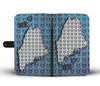 French Bulldog Pattern Print Wallet Case-Free Shipping-ME State