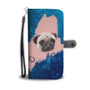 Cute Pug Dog Print Wallet Case-Free Shipping-ME State