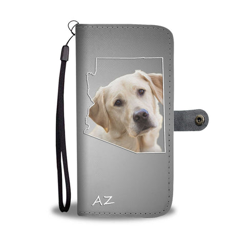 Cute Labrador Retriever Print Wallet Case- Free Shipping-AZ State