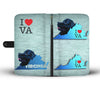 Newfoundland Dog Print Wallet Case-Free Shipping-VA State