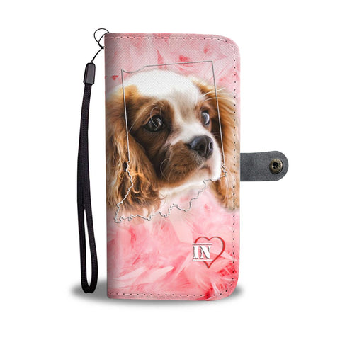 Cavalier King Charles Spaniel Print Wallet Case-Free Shipping-IN State