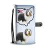 Bearded Collie Print Wallet Case-Free Shipping-OH State