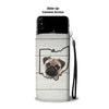 Cute Pug Print Wallet Case-Free Shipping-OH State